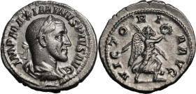 Roman Empire Maximinus I AD 235 Silver Denarius Extremely Fine