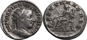 Roman Empire Gordian III AD 243-244 Silver Antoninianus Good Very Fine; attractive, subtle tone
