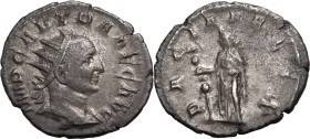 Roman Empire Trajan Decius AD 250-251 Silver Antoninianus About Very Fine; deep cabinet tone with hints of iridescence on obv