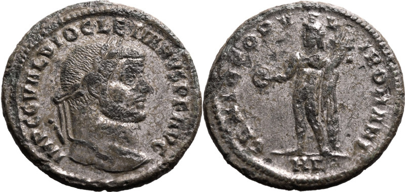 ROMAN EMPIRE. Diocletian. 
Billon follis, AD 294. Heraclea. 
Obv: IMP C C VAL ...