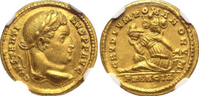 Roman Empire Constantine I 'the Great' AD 312-313 Gold Solidus NGC AU Strike: 5/5 Surface 3/5