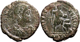 Roman Empire Valentinian II AD 383-388 Bronze AE22 Fine