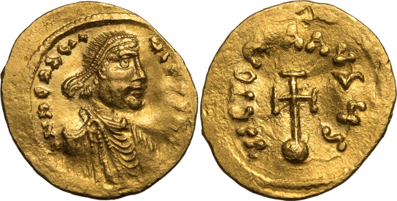 BYZANTINE EMPIRE. Constantine IV 'Pogonatus'. 
Gold semissis, AD 668-685. Const...