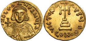 Byzantine Empire Leo III 'the Isaurian' AD 717-720 Gold Solidus Good Extremely Fine; sharply struck and beautifully toned
