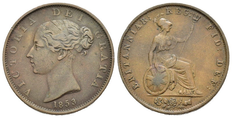 GRAN BRETAGNA. Victoria. 1/2 penny 1853. Cu. BB