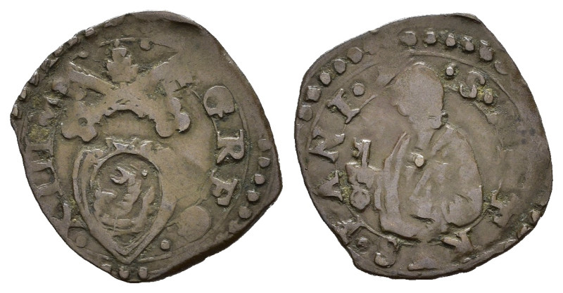 FANO. Gregorio XIII (1572-1585). Quattrino con San Pietro. Mi (0,80 g). MB-BB