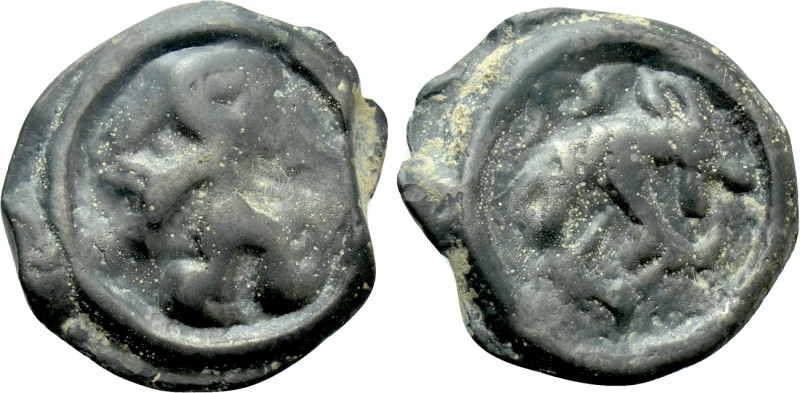 WESTERN EUROPE. Northeast Gaul. Remi (Circa 100-50 BC). Potin Unit. 

Obv: Fig...