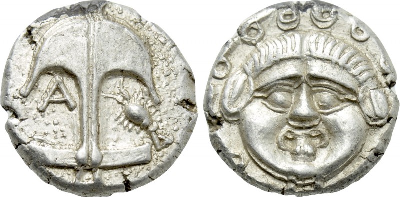 THRACE. Apollonia Pontika. Drachm (Circa 480/78-450 BC). Contemporary imitation....