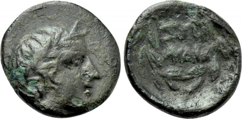 THRACE. Zone. Ae (Circa 4th-3rd centuries BC). 

Obv: Laureate head of Apollo ...