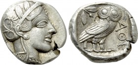 ATTICA. Athens. Tetradrachm (Circa 465-460 BC). Transitional issue.