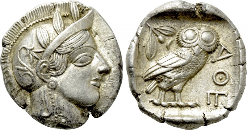 ATTICA. Athens. Tetradrachm (Circa 454-404 BC). 

Obv: Helmeted head of Athena...