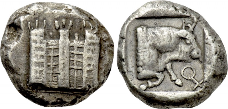ASIA MINOR. Uncertain southern mint. Stater (Circa mid 5th century BC).

Obv: ...