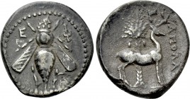 IONIA. Ephesos. Drachm (Circa 202-150 BC). Apollas, magistrate.