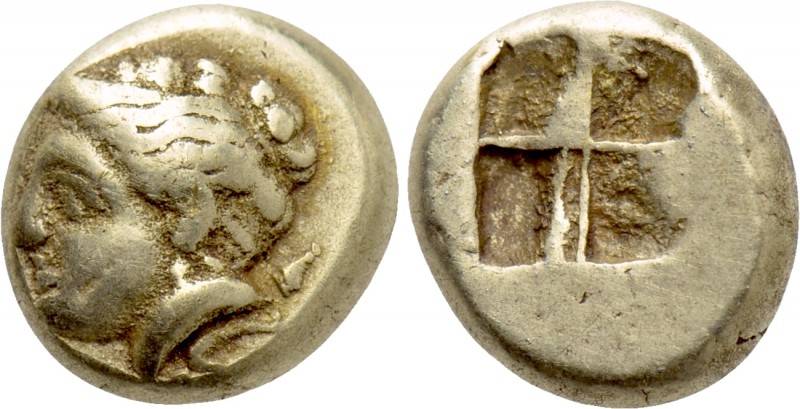 IONIA. Phokaia. EL Hekte (Circa 387-326 BC). 

Obv: Head of Artemis left, with...