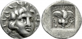 CARIA. Rhodes. Hemidrachm (Circa 170-150 BC). Artemon, magistrate.