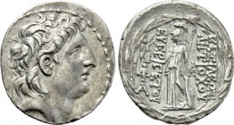 KINGS OF CAPPADOCIA. Ariarathes V Eusebes Philopator (Circa 163-130 BC). Tetradrachm. In the name and types of Seleukid king Antiochos VII. Ariarathei...