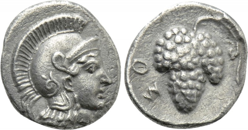 CILICIA. Soloi. Obol (Circa 410-375 BC). 

Obv: Helmeted head of Athena right....