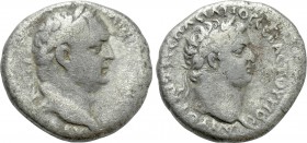 CAPPADOCIA. Caesarea. Vespasian with Titus (69-79). Didrachm.