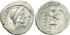 JULIUS CAESAR. Denarius (44 BC). Rome. P. L. Aemilius Buca, moneyer. Lifetime issue.