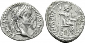 TIBERIUS (14-37). Denarius. Lugdunum. "Tribute Penny" type.