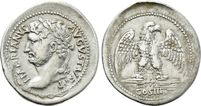 HADRIAN (117-138). Cistophorus. Smyrna(?). 

Obv: HADRIANVS AVGVSTVS P P. 
La...