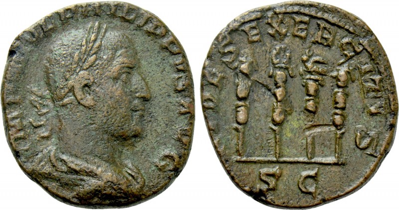 PHILIP I THE ARAB (244-249). As. Rome. 

Obv: IMP M IVL PHILIPPVS AVG. 
Laure...