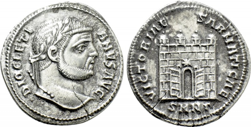 DIOCLETIAN (284-305). Argenteus. Nicomedia. 

Obv: DIOCLETIANVS AVG. 
Laureat...