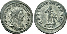 MAXIMIANUS HERCULIUS (First reign, 286-305). Antoninianus. Ticinum.