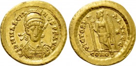 MARCIAN (450-457). GOLD Solidus. Constantinople.