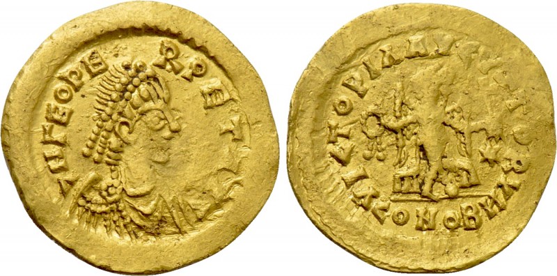 OSTROGOTHS. Theodemir (470-475). GOLD Tremissis. Rome. Imitating a Constantinopl...