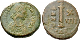 JUSTINIAN I (527-565). Decanummium. Carthage. Dated RY 14 (540/1).