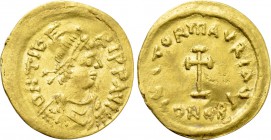 MAURICE TIBERIUS (582-602). GOLD Tremissis. Constantinople.