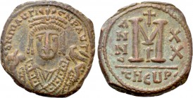 MAURICE TIBERIUS (582-602). Follis. Theoupolis (Antioch). Dated RY 20 (602).