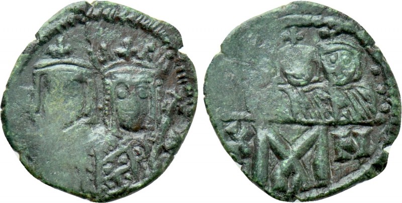 CONSTANTINE VI and IRENE, with LEO III, CONSTANTINE V and LEO IV (780-797). Foll...