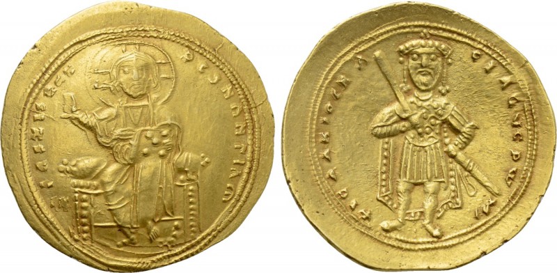 ISAAC I COMNENUS (1057-1059). GOLD Histamenon Nomisma. Constantinople.

Obv: +...