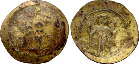 ISAAC I COMNENUS (1057-1059). Fourrée Histamenon Nomisma. Contemporary imitation of Constantinople.