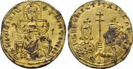ANONYMOUS (Late 9th-early 10th centuries). Fourrée Solidus. Imitating Constantinople.