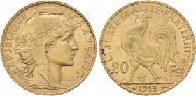 FRANCE. GOLD 20 Francs (1913). Paris.