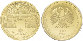 GERMANY. GOLD 100 Euro (2010-J). Hamburg.
