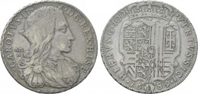 ITALY. Naples. Charles II of Spain (1665-1700). Ducato or 100 Grana (1689).