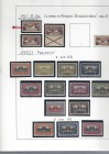 Collection of Austrian Stamps and Postal History: 1921-1922.