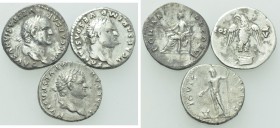 3 Denari of Vespasianus.
