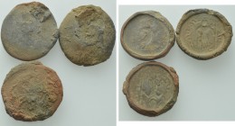3 Forger Molds of Kushan Coins.