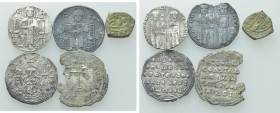 5 Byzantine and Medieval Coins.