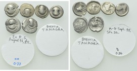 6 Obols of Thespiae from the BCD Collection.
