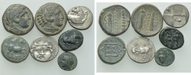 7 Greek Coins .