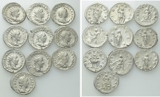 10 Coins of Decius and Gallus.