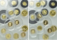 14 Euro Gold Coins (29.48 gr. fine; 417,50 Euro).