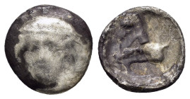 THRACE. Ainos.(Circa 400-350 BC).Diobol.

Condition : Good very fine.

Weight : 1.64 gr
Diameter : 12 mm