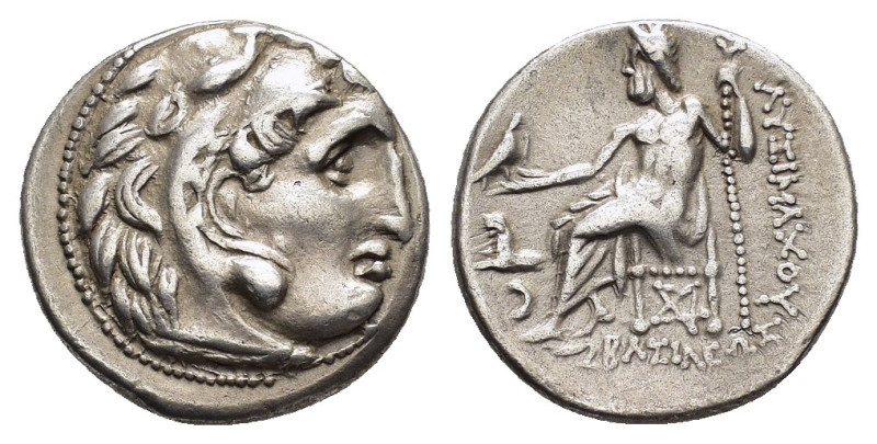 KINGS of THRACE. Lysimachos (305-281 BC). Kolophon. Drachm.

Obv : Head of Herak...